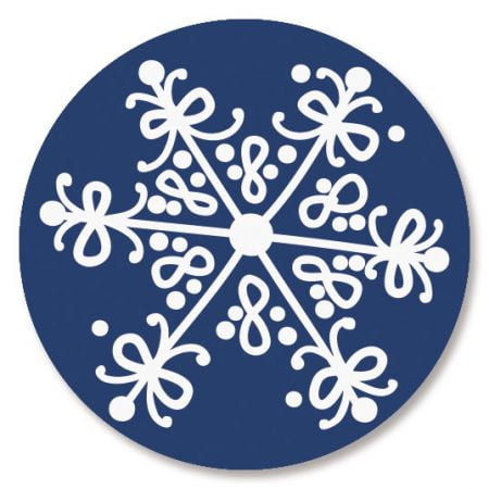 Christmas card seals labels