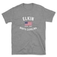 thumbnail image 1 of Elkin North Carolina Patriot Men's Cotton T-Shirt, 1 of 1