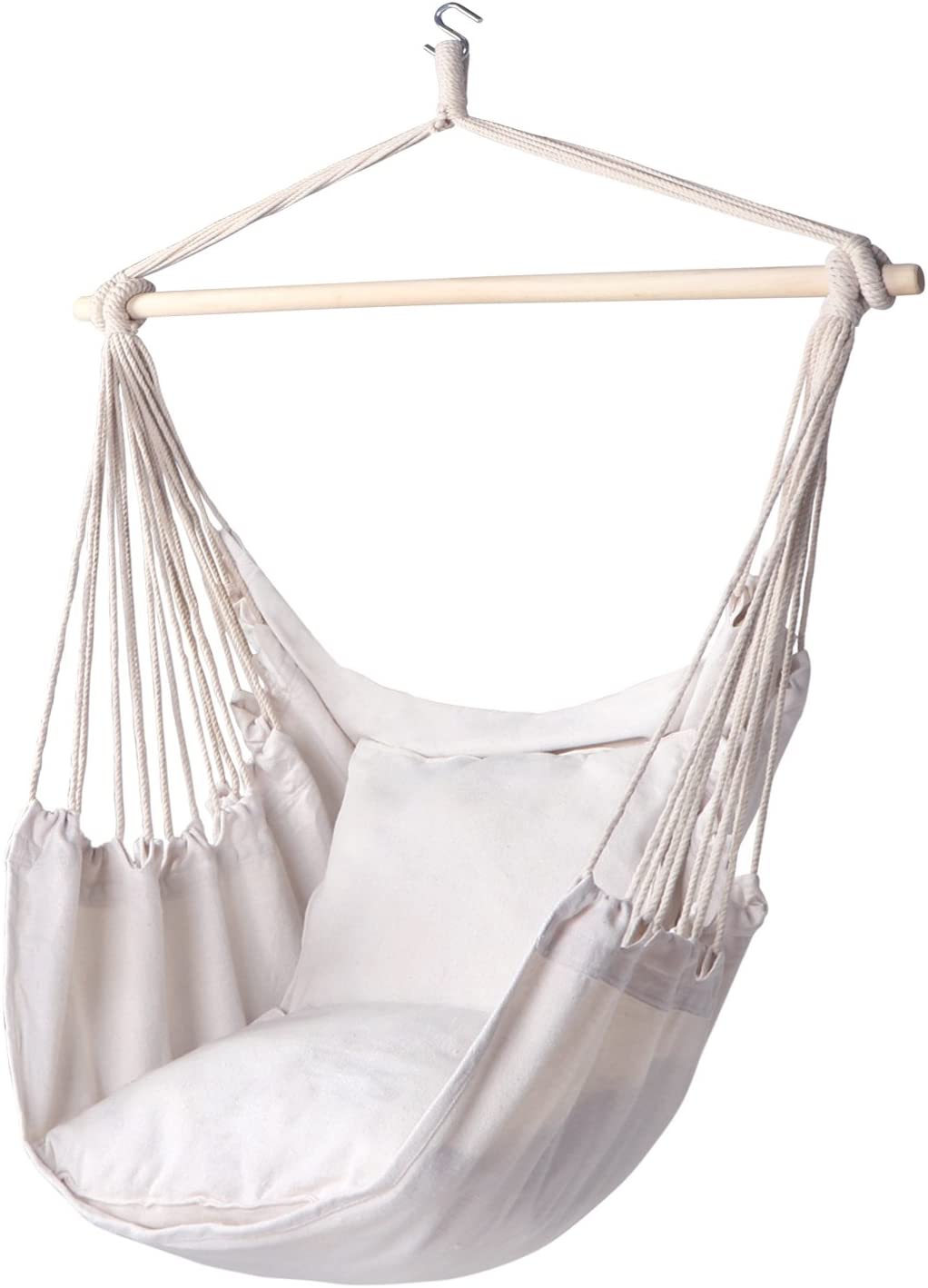 Y Stop Hammock Chair Hanging Rope Swing Max 320 Lbs 2 Seat Cushions Included Quality Cotton Weave For Superior Comfort Durability Beige Walmartcom Walmartcom Y Stop Hammock Chair Hanging Rope Swing Max 320 Lbs 2 Seat Cushions Included Quality Cotton Weave For Superior Comfort Durability Beige Walmartcom Walmartcom