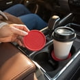 thumbnail image 3 of Car Cup Holder Pad, Non-slip Heat Insulation PVC Honeycomb Design Creative Interior Accessory Fit Coaster for Vehicle Universal Water Bottle Anti slip Mat Blue, 3 of 5