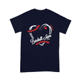 thumbnail image 2 of Baseball Mom Heart Graphic T-Shirt, 2 of 6