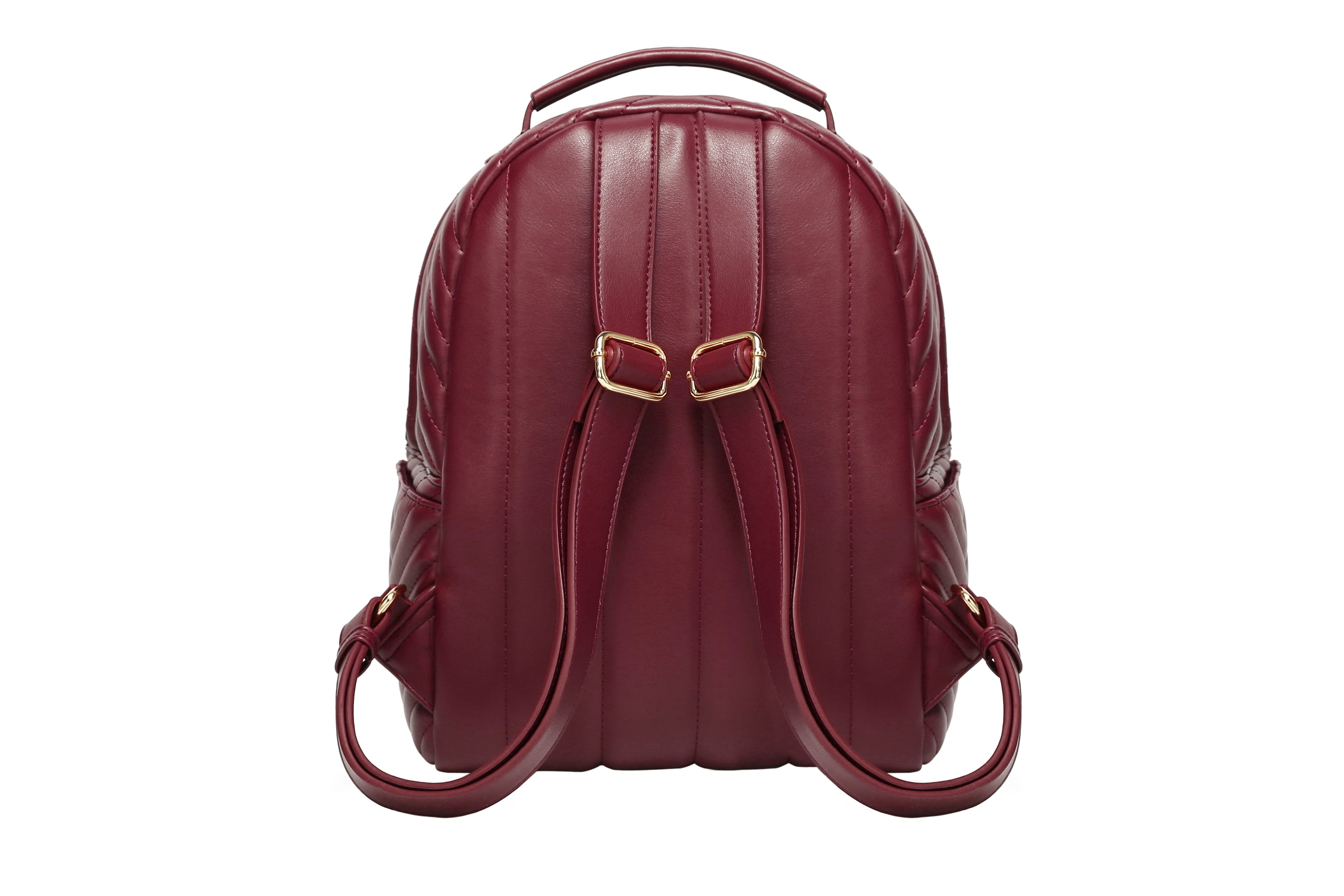Daisy Rose Backpack Bag - Luxury PU Vegan Leather - Cream Snake 