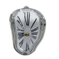 thumbnail image 1 of serony Table Shelf Desk Melting Clock Non-ticking Silent Home Office Watch Living Room Bedroom Clock, 1 of 7