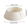 thumbnail image 2 of Woven Basket Christmas Tree Skirt,16 Inch Small Christmas Tree Cover with Farmhouse Design,Rustic Christmas Decorations for Home,1 Pack, 2 of 6