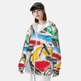 thumbnail image 3 of Lsque Colorful Abstract Bumper Cars UPF 50+ Lightweight Sun Protection Men's Women's Long Sleeve Shirt, Hoodie Performance -3X-Large, 3 of 9