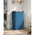 thumbnail image 2 of Cesto de ropa SOLEDI, 100 litros, grande y alto, con tapa y bolsa, azul, 2 of 9