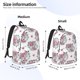 thumbnail image 2 of Balery Cartoon Poodle Dog Mochila Clásica Impresa Básica para Viaje, Mochila Escolar Resistente al Agua, Mochila de Lona con Correas Ajustables-Small, 2 of 5