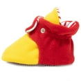 thumbnail image 4 of Anti-Slip Sole, Fleece Baby Booties, Newborn Home Booties, Sweat Proof Organic Cotton Lining, Yellow Red, 4 of 5