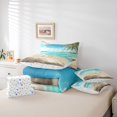 thumbnail image 6 of Manfei White Cloud 7-Piece Twin Bedding,Blue Sea Wales Bedding Comforter Set,Colorful Stars Reversible, 6 of 8