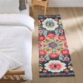 thumbnail image 3 of Yayeee Runner Rug for Bedroom 2'x6' Machine Washable Hallway Non Slip Mat, Colorful Floral Pattern, 3 of 8