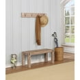 thumbnail image 6 of Alaterre Woodstock Acacia Wood with Metal Coat Hook and Bench Set, Brushed Driftwood, 6 of 6