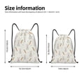 thumbnail image 2 of Xecao Retro Rabbit Pattern Sports Drawstring Backpack - String Swim Gym Bag with Wet Proof Pocket for Women&Men-Medium, 2 of 6