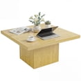 thumbnail image 1 of HOMCOM Square Coffee Table, Center Table w/ 1.6" Thick Top, Natural Wood, 1 of 10