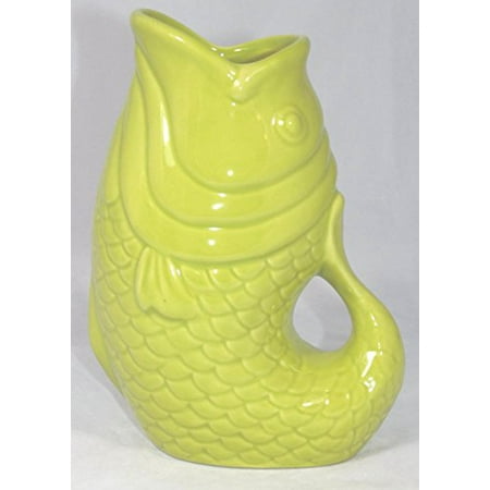 Bistro Brights Glugging Jug Cod Pitcher 7 5 Inch Green Walmart Com Walmart Com