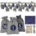 thumbnail image 2 of 24 Adventskalender Zum Befllen, Stoffbeutel Adventskalender Fr Mnner Frauen Kinder, 2 of 5