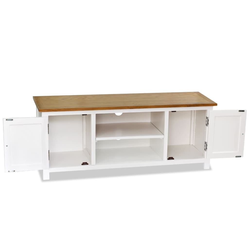 Kepooman Home TV Unit Stand for Living Room Entertainment Center, White Kepooman Home TV Unit Stand for Living Room Entertainment Center, White