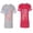 Men Heather / Women Red, variant on American Flag Matching Couple Cotton Jerseys (Men Heather / Women Black) (Men S / Women S)