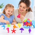thumbnail image 4 of Bath Toys for Toddlers 1-3 - Suction Sensory Toys - Silicone Ocean Animal Cup Toys - Learning Toys for 3-6 Year Old Boys Girls, 4 of 6