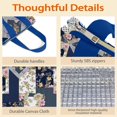 thumbnail image 4 of Pioneer Flower Floral Print Pattern Insulated Lunch Bag for Women & Adults,Large Portable Soft Cooler Lunch Bag,Thermal Food Storage Tote with Pearl Cotton,8.66L,8.75x5.75x9.5 Inch, 4 of 6