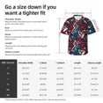 thumbnail image 6 of Lsque Geometric Elements pattern Hawaiian Shirt for Men, Unisex Summer Beach Casual Short Sleeve Button Down Shirts-Large, 6 of 9