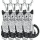 thumbnail image 1 of Collares de moda con dijes CatNeck06 4Pzas Siamese Plata/Negro Metal Cadena y Dije., 1 of 1
