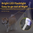 thumbnail image 5 of Correa retráctil para perros con linterna LED, correas de seguridad para perros de 10 pies (morado), 5 of 5