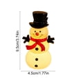thumbnail image 3 of Neoargh Snowman Christmas LED Light, Christmas Resin Snowman Decorations for Indoor Holiday Tabletop Decorations Gifts, 3 of 6