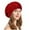 Wine, variant on HNMKIU Elegant Soft Knit Crochet Beret Hat with Airy Cutout Design Lightweight Slouchy Fashion Headwear for Women ,One Size