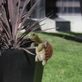 thumbnail image 1 of Tortoise planta colgante colgante de tortugas regalos, resina, decorativo, artesanía adornada maceta para macetas para jardín de patio, 1 of 8