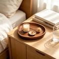 thumbnail image 5 of Natural Wooden Serving Tray, Irregular Wood Food Platter, Solid Wood Snack Serving Plate, Handmade Wooden Dessert Tray, Multi-purpose Wooden Display Board, Tea Coffee Serving Dish for Home Use, 5 of 5