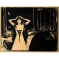 thumbnail image 2 of Edvard Munch 24x20 Gold Ornate Framed and Double Matted Museum Art Print Titled - Thunder (Ashes II) (1984), 2 of 4