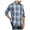 Blue - darkindigo, variant on Weatherproof Mens Plaid Fannel Button Up Shirt, Blue, Small