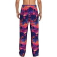 thumbnail image 3 of Xecao Retro Palms Men's Straight Lounge Pajama Pants: The Ultimate in Comfortable Sleepwear, 3 of 9