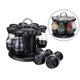 thumbnail image 3 of Matsuzay Revolving Spice Rack Kitchen Table Top Single Condiment Herbs Layer Jar 8 Cocina y Comedor, 3 of 6