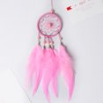thumbnail image 3 of Beads Dream Catcher Adorno para colgar en el coche Pluma Borla Atrapasueños Decoración de pared, Rosa kenally JJ17539-01, 3 of 6