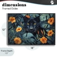 thumbnail image 4 of Stupell Industries Bohemian Hiding Panther's Paradise Black Framed Giclee Art, 18 x 12, by Ray Powers, 4 of 8