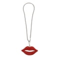thumbnail image 1 of Accesorios de colgante para espejo retrovisor del coche de labios de cristal sintético metálico con rhinestones 1 Pc de Unique Bargains color rojo, 1 of 6