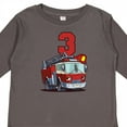 thumbnail image 4 of Inktastic 3rd Birthday Fire Truck Boys or Girls Long Sleeve Toddler T-Shirt, 4 of 5