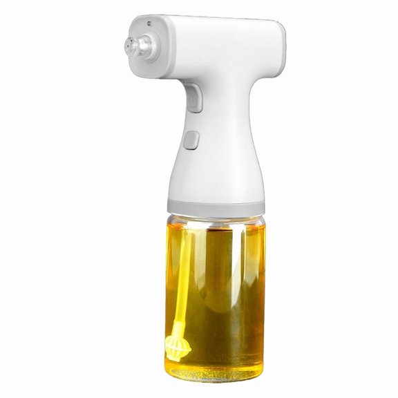 Electric Olive Oil Sprayer for Cooking, 8.5oz/250ml Adjustable Misting Range Olive Oil Dispenser Bot Photo Color Plastic   high borosilicate glass
