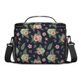 thumbnail image 3 of Lunch Box Pioneer Flower Floral Print Pattern Insulated Lunch Bag for Women Men,Medium Leakproof Lunchbox Cooler Bag Adjustable Strap,10 X 6.7 X 8 Inches, 3 of 6