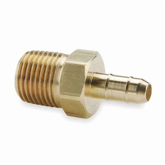 Parker 10-32 MNPT x 1/8" Barb Brass Male Connector 27-2