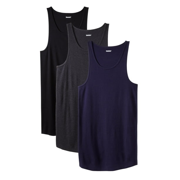 Kingsize KingSize Men's Big & Tall Cotton Tank Undershirt 3Pack