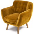 thumbnail image 1 of RST Brands Rhodes Mid-Century Modern Tufted Accent Chair in Mustard, 1 of 5