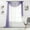 Purple, variant on Empire Sheer Voile Window Valence Scarf 216" LONG