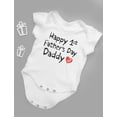 thumbnail image 7 of Tstars Boys Unisex Gifts for Dad Father's Day Shirts Happy First Father's Day Daddy Infant Gift for New Dad Baby Shower Cool Best Gift for Dad Baby Bodysuit, 7 of 7