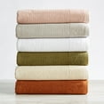 thumbnail image 3 of Great Bay Home Cotton Textured Quick-Dry Towel Set  (6 Piece Set, Dark Olive), 3 of 6