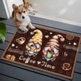 thumbnail image 3 of 2x3 Ft Entryway Area Rug, Farmhouse Coffee Time Kitchen Rug Runner Washable Floor Mat, Vintage Gnomes Desserts Brown Plaid Non Slip Indoor Door Mat Throw Carpet for Bathroom Living Room Bedroom, 3 of 8