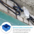 thumbnail image 2 of Minkissy 4Pcs Weatherproof Cable Wiring Box Blue PVC Connection Box for Electrical Cables Protection, 2 of 4