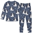 thumbnail image 2 of King Charles Dog Pattern Cotton Pajamas 2 Piece Set Sleepwear Soft and Comfortable Homewear Nightwear, 2 of 7