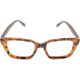 thumbnail image 2 of EYEGEMS Brand Eyeglasses +3.00 Women Eco Friendly Sustainable  Reading Glasses  Ladies Walnut Wood Amber Brown Tortoise 0552, 2 of 7